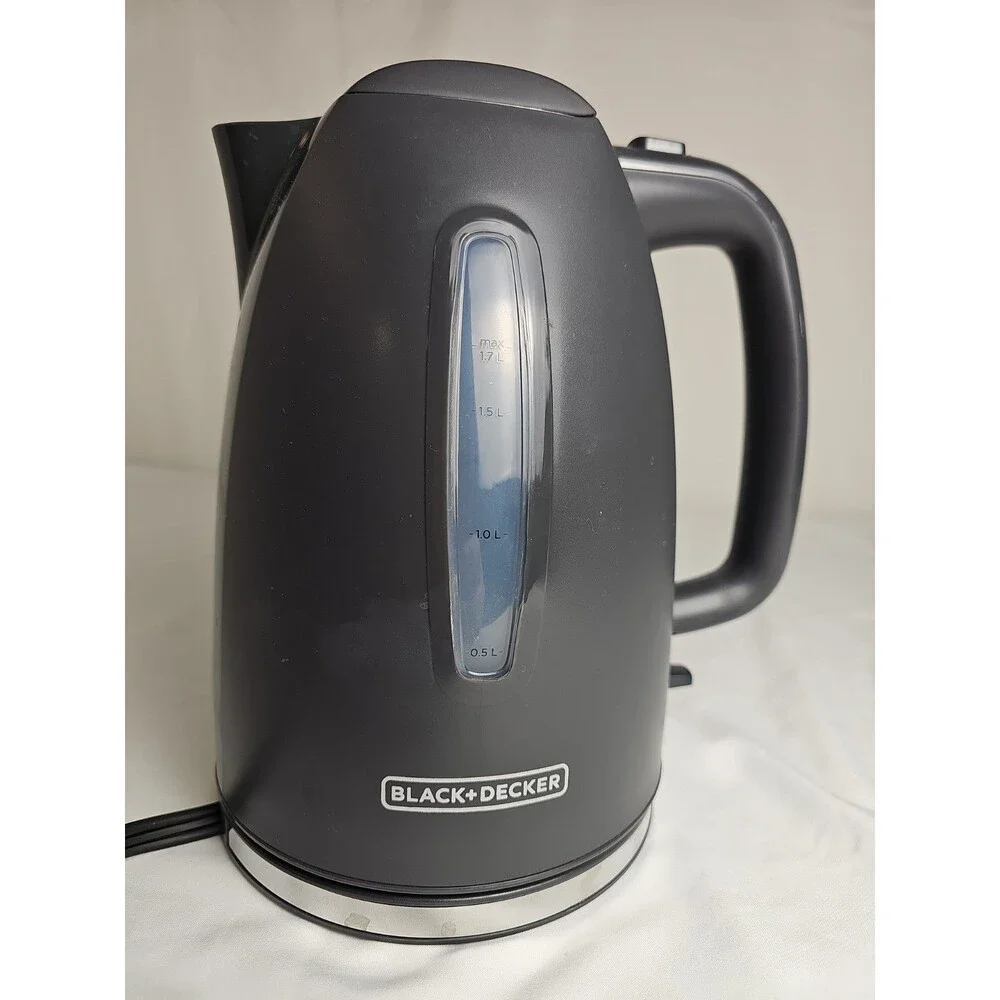 Black+Decker 1.7L Electric Cordless Water Kettle Black w/ Base Tested Works